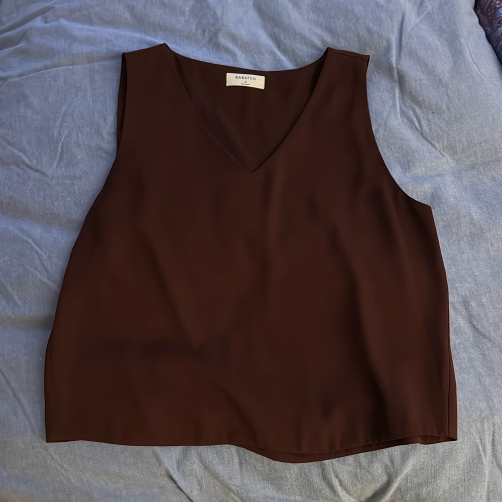 Maroon Aritzia Top - medium